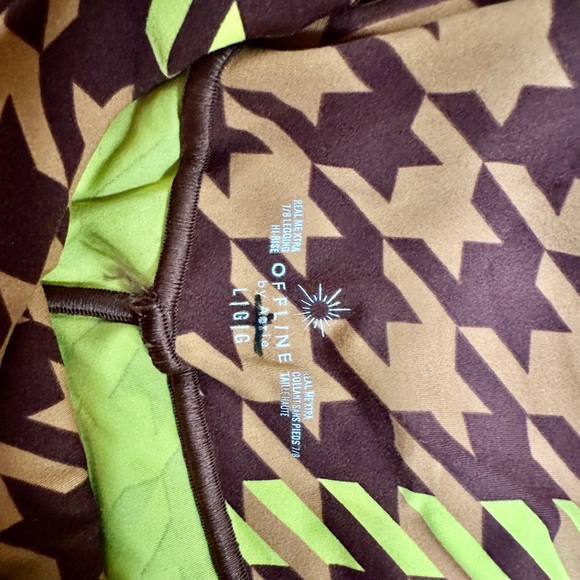 New without tags aerie Offline Real Me Houndstooth Leggings - Picture 3 of 4